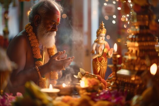 old age brahmin, poojari, panthulu