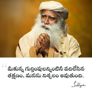 Sadhguru Telugu Quotes