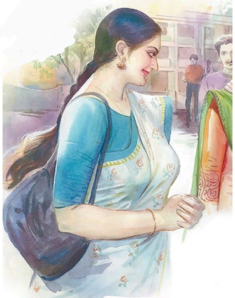 indian art love women