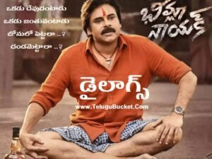 Bheemla Nayak Dialogues in Telugu