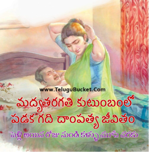 story of a middle class life family in telugu