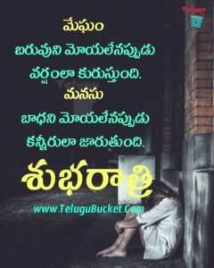 Good Night Quotes in Telugu
