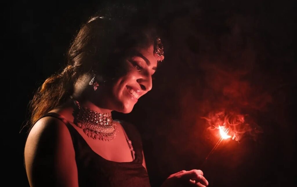Diwali HD Images of Girls With Diya