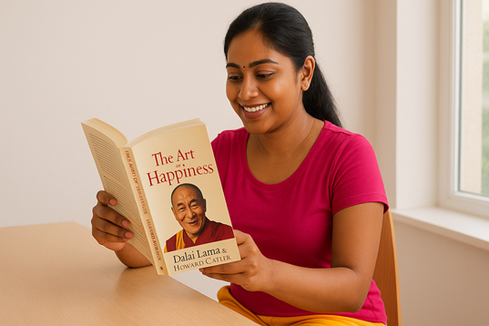 telugu quotes, telugu poetry, telugu stories, telugu jokes ఆనందంగా వుండటమే ప్రతి మనిషి లక్ష్యం - The Art of Happiness Book in Telugu