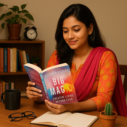 telugu quotes, telugu poetry, telugu stories, telugu jokes Big Magic Creative Living Beyond Fear Book in Telugu